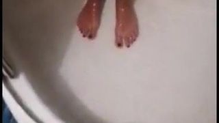 esposa no banho