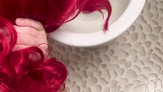 Pegging with Your Head in the Toilet