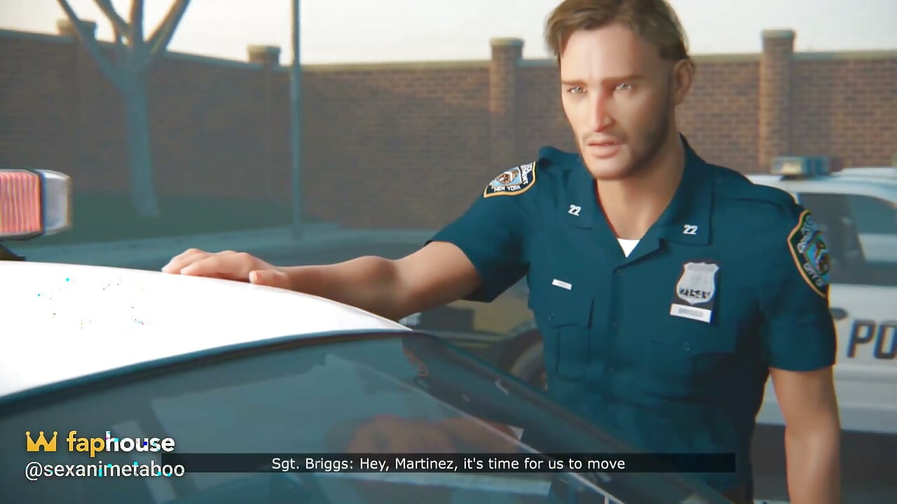 Busty Police Woman with Huge Natural Big Boobs