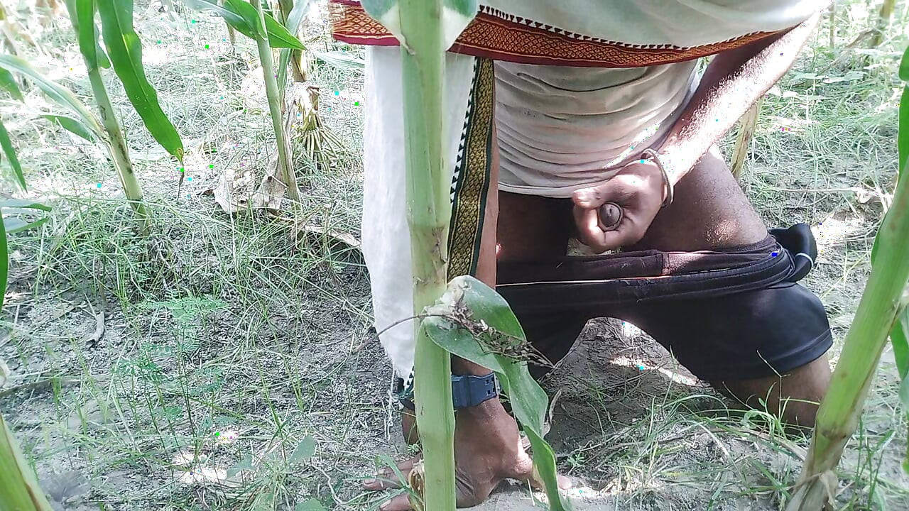 Indian Jungle Transgender Shakes Alone