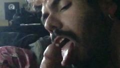 Slow-mo of Puerto Rican cumshot