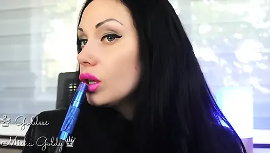 Air mani untuk rayuan ungu besarku dan asap hookah besar!