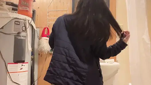 wischen sie saubere muschi nach dem pinkeln, erstaunliches gefühl