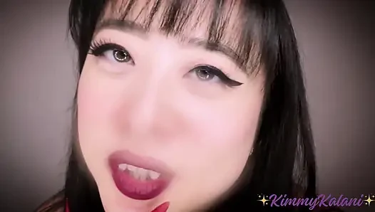Heißer vampir verschlingt dich mit ohr lecken und objektiv lecken -ASMR