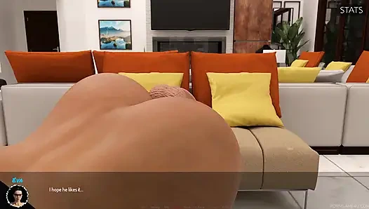 Yaramaz evli kadın Eva - kocası için büyük dildo anal esnetme ve edepsiz konuşma - tıbbi özel bakım - 10ki