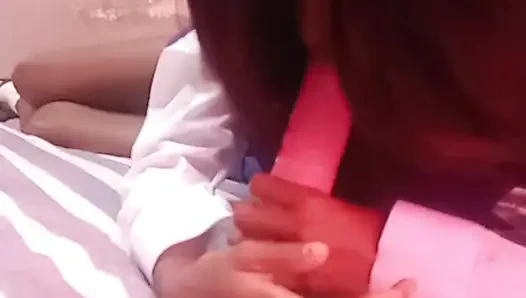 Hot 18 year old teen slut sucks vibrator