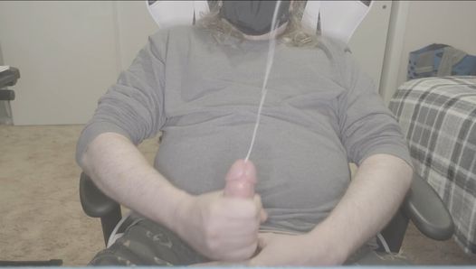 Solo cumshot #2! Blasting off more thick creamy ropes of cum!