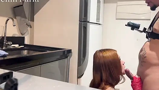 Neighbor Catches Me in the Kitchen, Eats Me and Makes Me Breastfeed