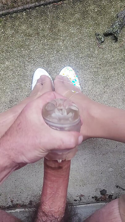 Cumming on My Pretty Nylon Feet