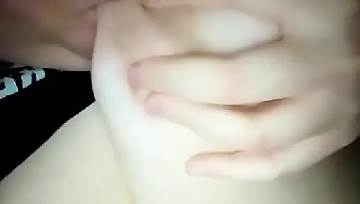 Breasts kneaded and played with nipples