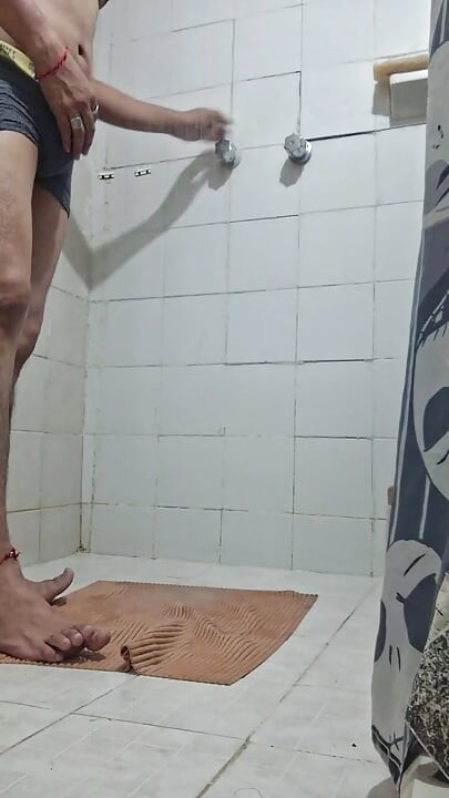 Relaxing in the shower