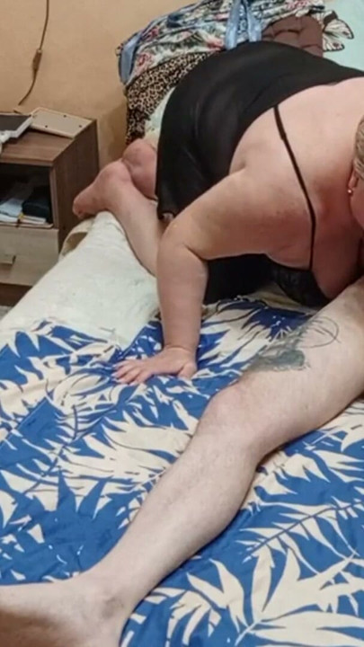 sucking dick after which I fuck her in pussy doggy style and between tits filling her mouth with cum | Clip 1