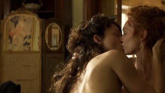 Keira Knightley lesbische seks in Colette op scandalplanet.com