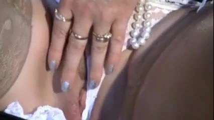 Mature Step Mom upskirt, flashing, fingering smooth shaved pussy