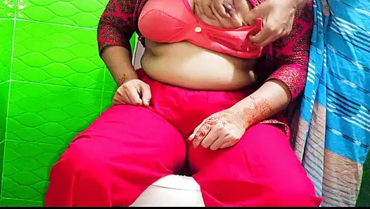 Stepsister Nadiya is surprised by her stepbrother's big cock and he fucks her big pussy while they are home alone