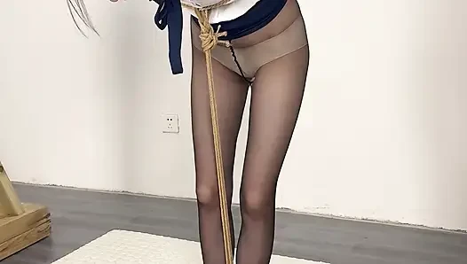 A New Experience of the climax Magic Weapon for the Flight Attendant Stepsister