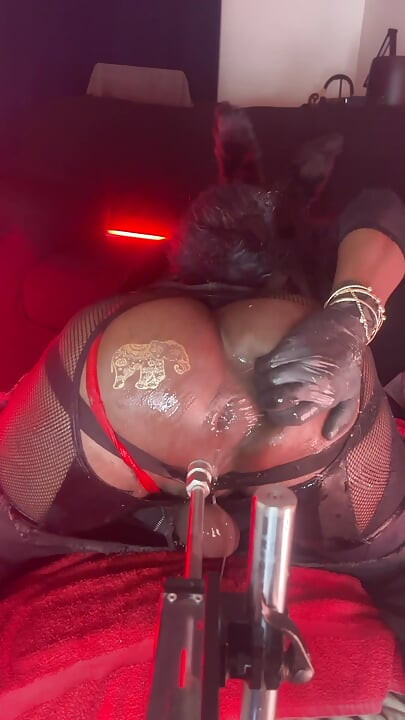 Dipsodeep Big Butt Femboy gets Gaped by Huge Dildo - Anal Training session