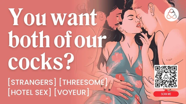 ASMR Audio Porn: MFM Threesome in a Hotel Room with Double Penetration & Cock Sharing – Erotic Audio for Women