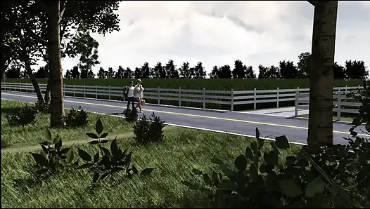 MILF Creek # 24 - Johannes machte einen spaziergang mit Anne... Johannes sah, wie sich alle damen anziehen