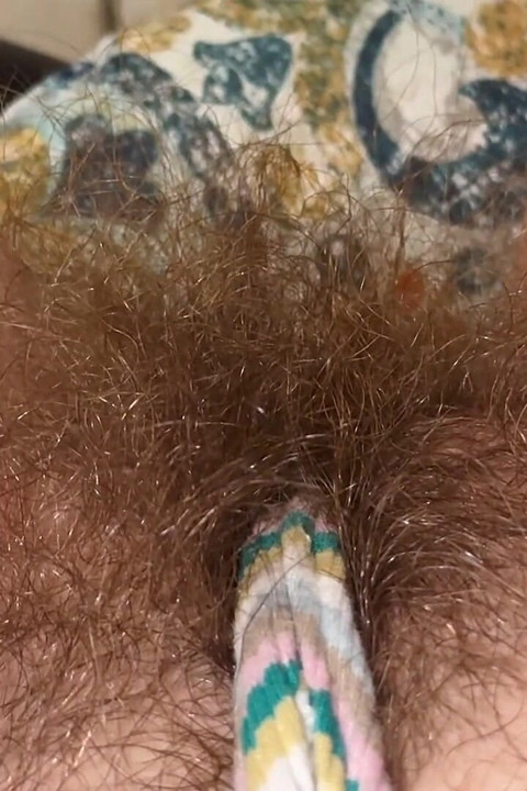 Super Thick and Long Plussy Hair Bush Closeup