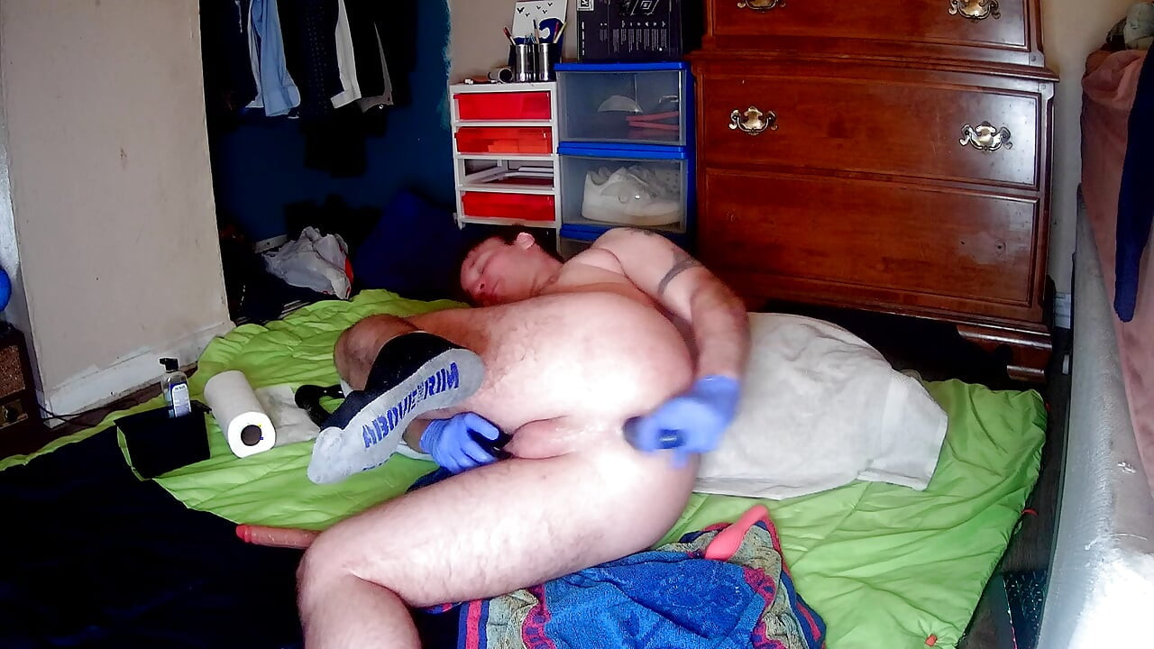 Abriendo mi agujero de hombre cremoso