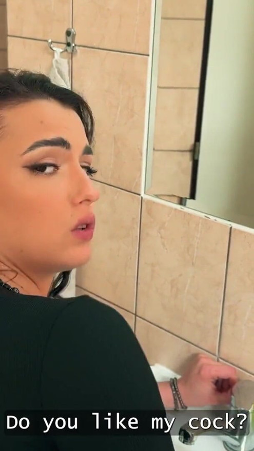 HUNT4K. Fucking dirty sex in the clean WC | Clip 1