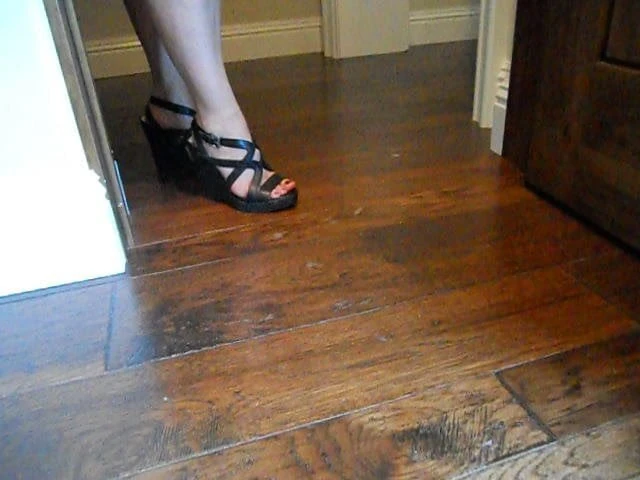 Unlocked Husband Can't Control Himself and Cums on Floor