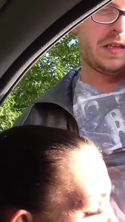 Key moment from "Public Double Blowjob from Two German Teen by Stranger Guy"