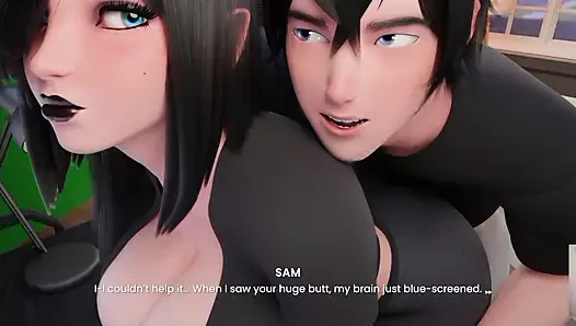 STEP-SIS WAS SURPRISED! I SAW HER BIG ASS IN LEGGINGS AND STARTED FUCKING HER LOKE A BULL!