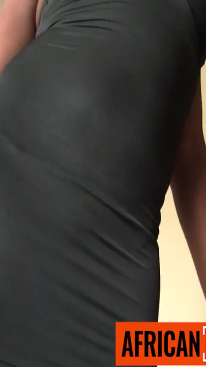 Iconic moment from "Big Tits Black MILF Blows Big White Cock Producer In Homemade Audition"