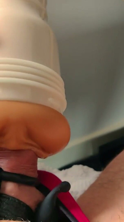 Fleshlight Edging and Moaning - Huge Cumshot - SlugsOfCumGuy | Clip 1