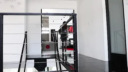 Stepmom washes my pussy in the shower