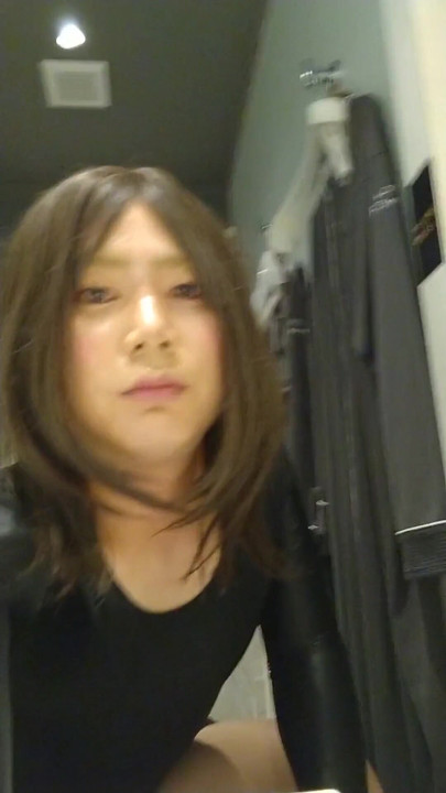 Captivating moment from "A Japan cross-dressing boy masturbated wearing a leotard."