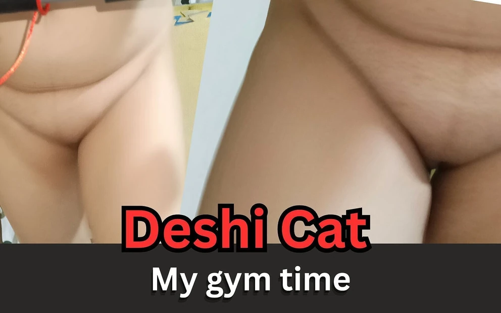 Horny Stepdaughter Walking Nude in Gyam, Pervert Stepfather Filming Her Move
