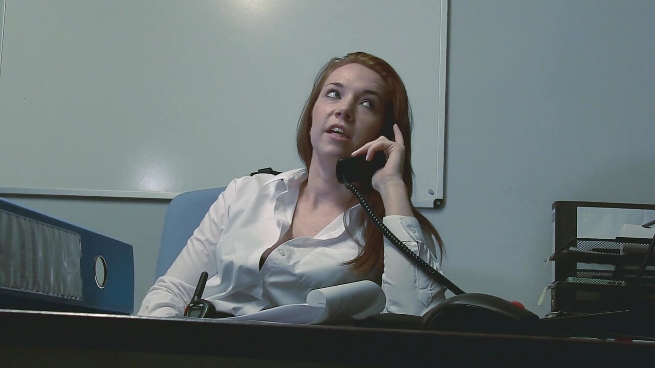 Hot redhead babe gets fucked hard