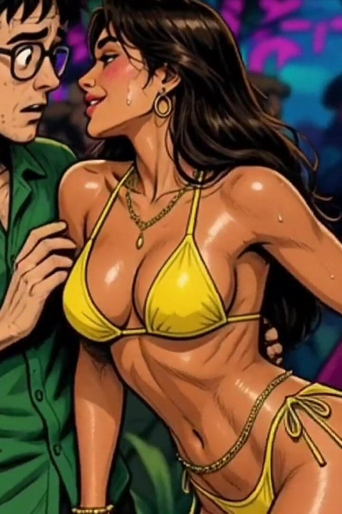 Jealous Wife Had Crazy Sex in the Jungle. Wife Publicly Sucks a Big Black Cock and Fucks