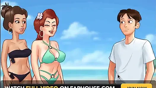 Summertime saga: college-möpse-wettbewerb am strand, episode 204