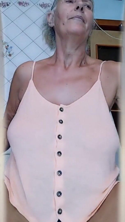 Hot housewife Lukerya in the kitchen | Clip 1