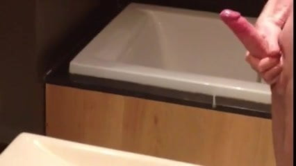 Cum shot in hotel room