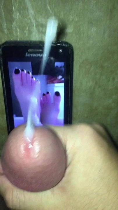 Cum On Oksana Neveselaya Sexy Feet Black Toe Nails