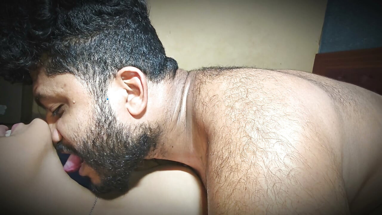 Licking sexual game play by Jackson with chocolate syrup over boobs