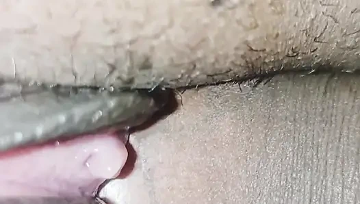 Секс с розовой киской и хуем крупным планом