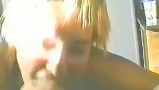 Blonde Sucks Dick Then Takes on Two Dildos