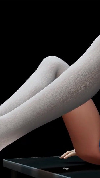 Nezaobilazan trenutak iz filma "Long Socks Footjob with Gender Bender Chucky"
