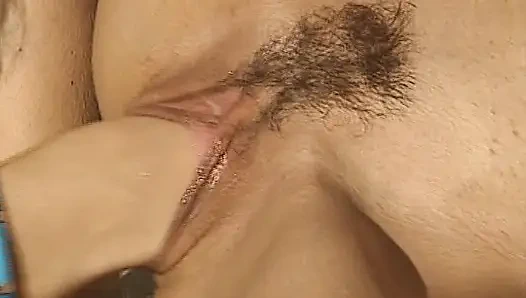 Fisting addicted German dolls sharing dick in outdoor threesome