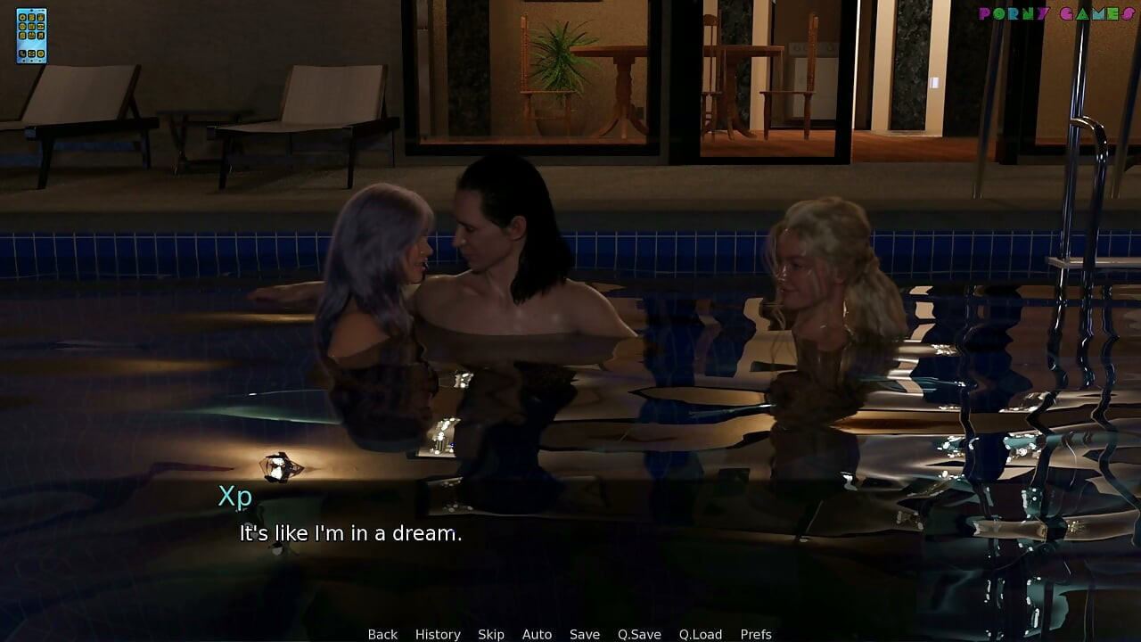 Paradise City autorstwa Twisted Arch - Poolside Threesome with My Wife and a Party Professional, Cum Swap Kiss 16