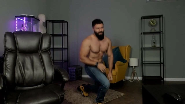Muscle Hunk Working Out - Special