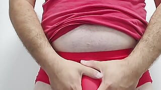 Meaty flailing cock