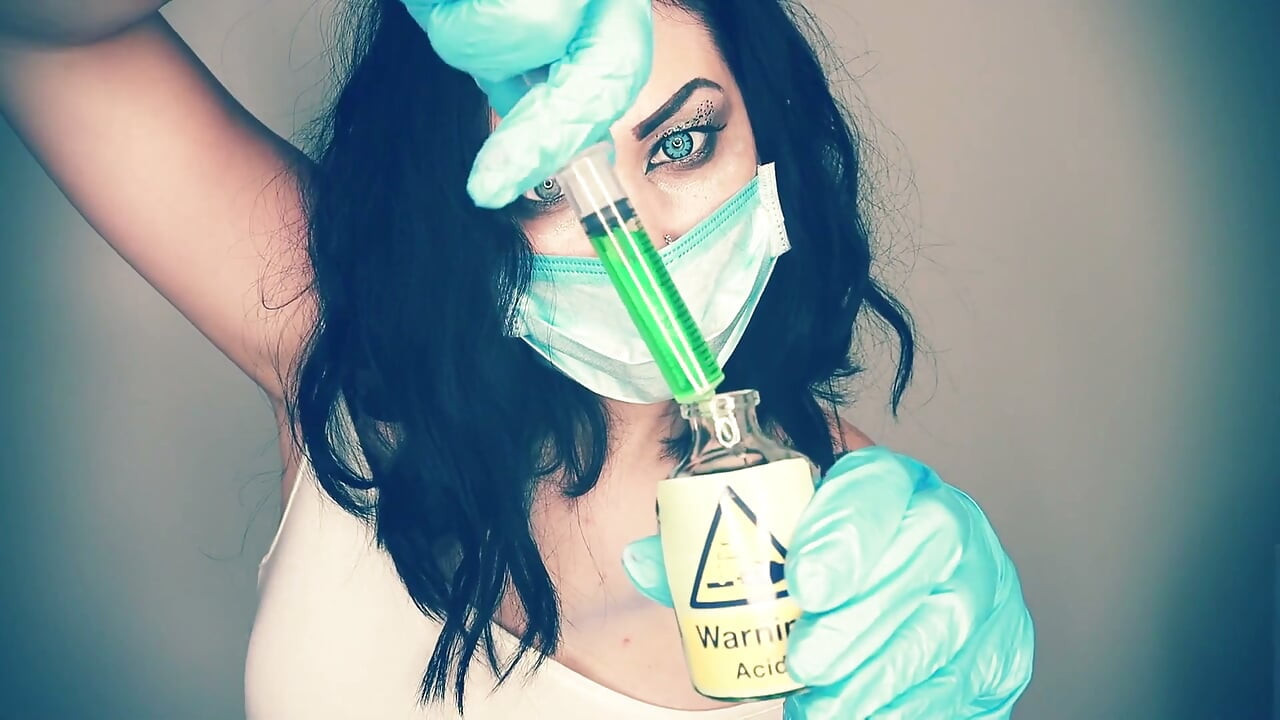 Psycho injecting inside of your int0xicated dick, anus and mouth acid and cumming while you scalding