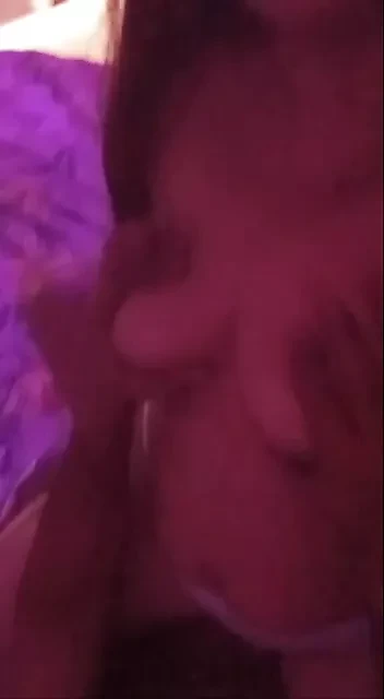 Tits play during riding on top